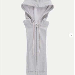 Veronica Beard Hoodie Dickey Heather Grey Drawstring Dickey-OS
